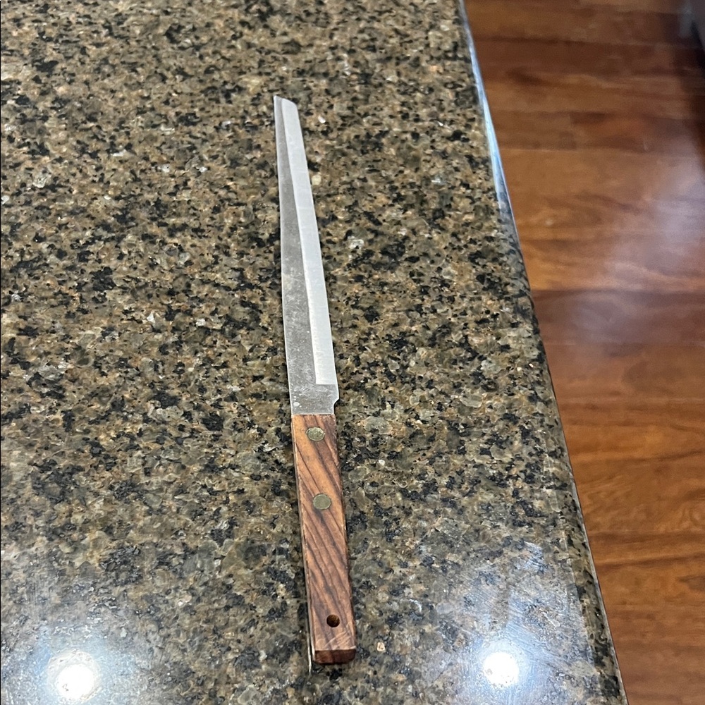 Vintage Mid-20th Century Vernon knife with walnut wood handle